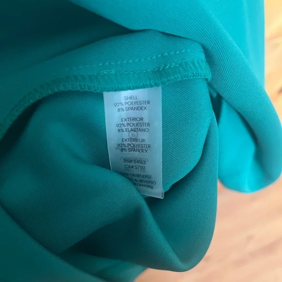 NWT Calvin Klein Midi Sleeveless Scuba Dress with Belt Sz 10 - Picture 9 of 10